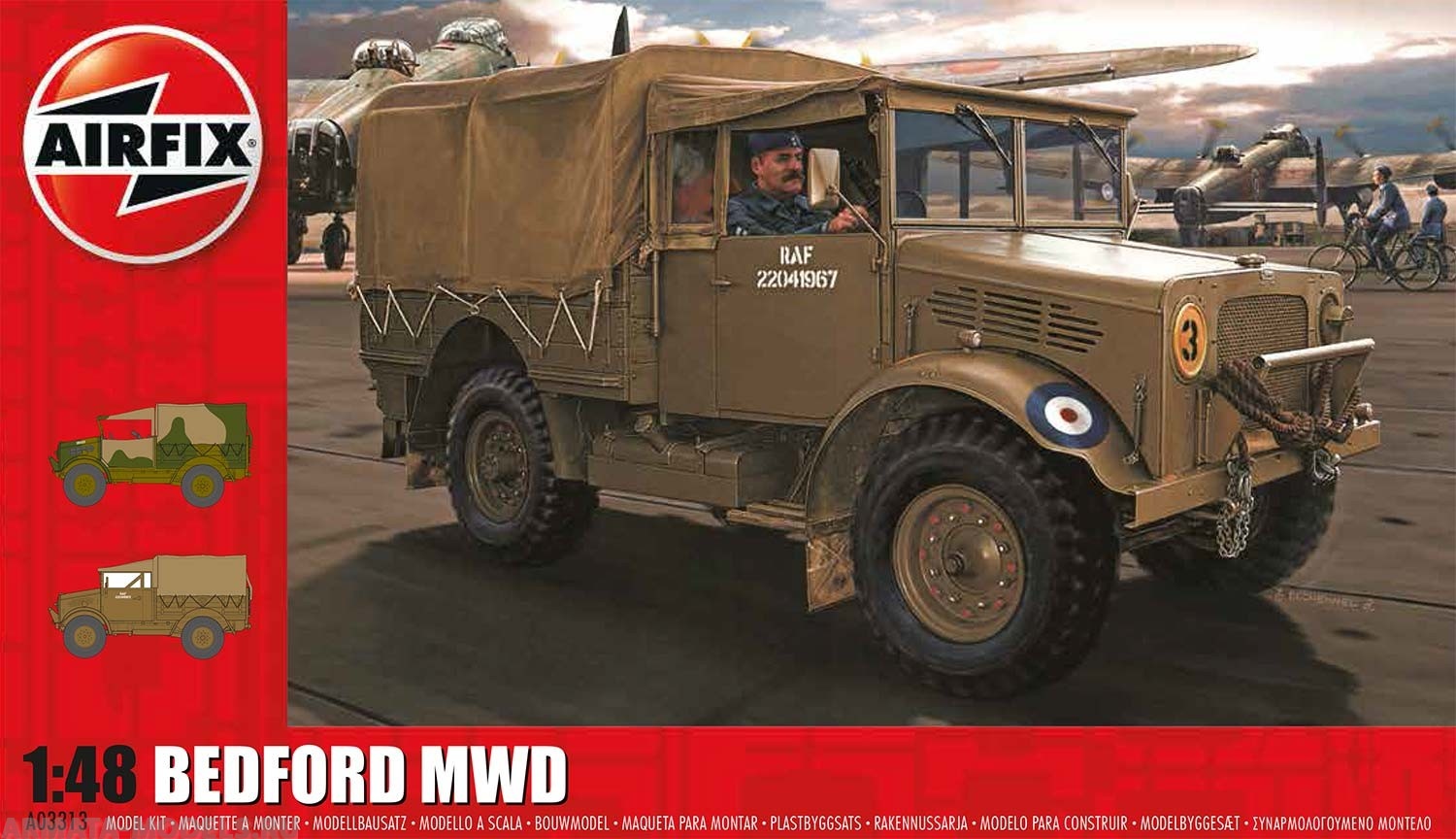 A03313 Сборная модель Bedford MWD Light Truck Airfix