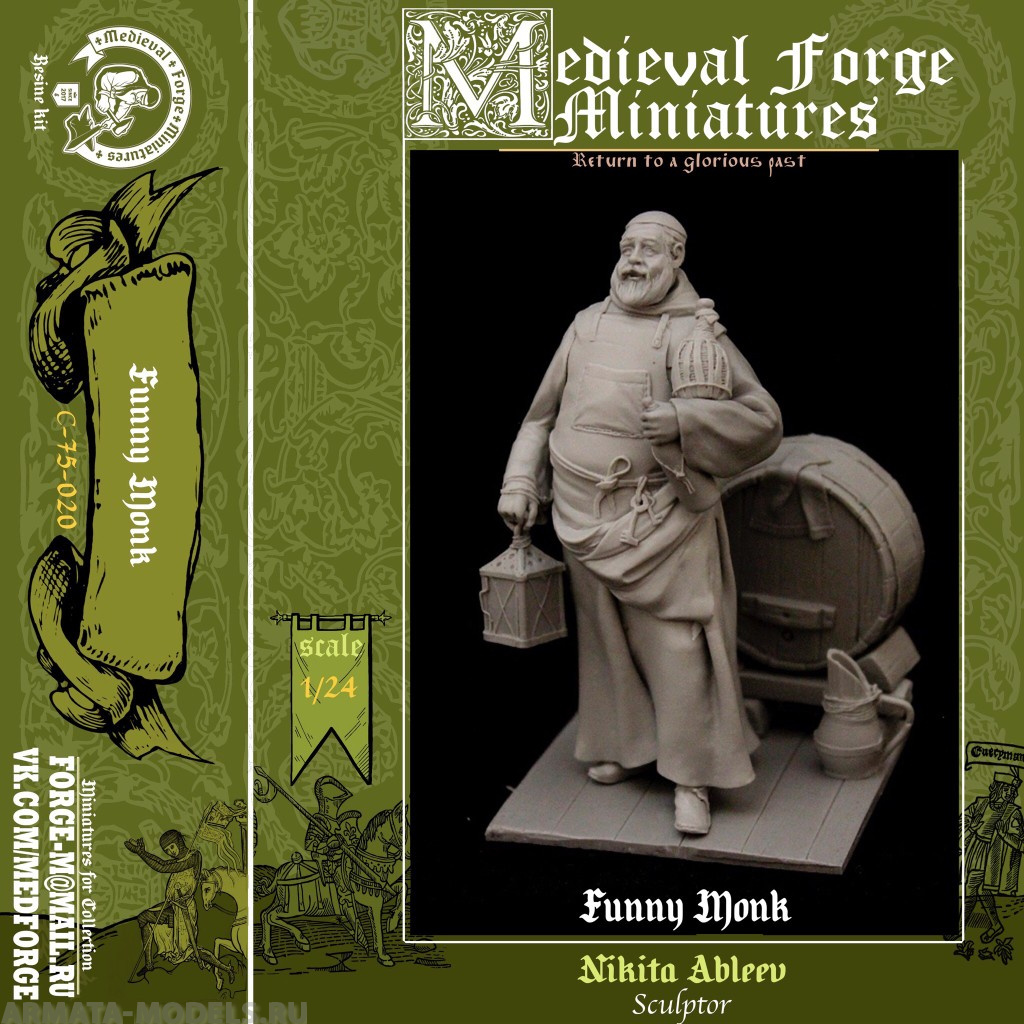 C-75-020 Веселый монах Medieval Forge Miniatures