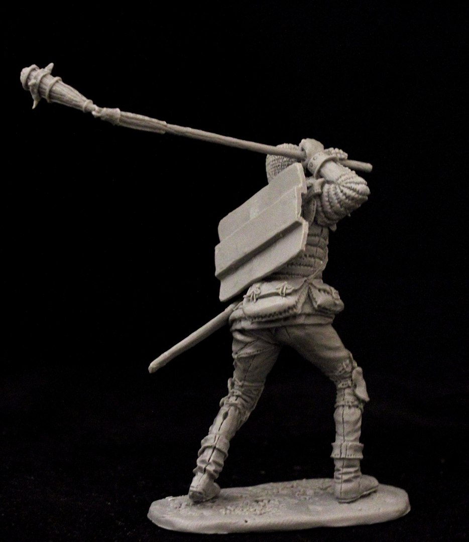 B-54A-006 Фигура Hussite infantryman, Bohemia 15 century. Medieval Forge Miniatures