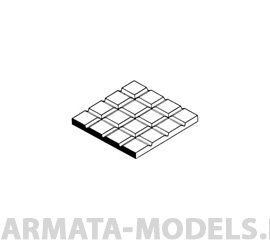 EVG4507 Квадратная плитка 12,7х12,7 мм, лист 15х30 см