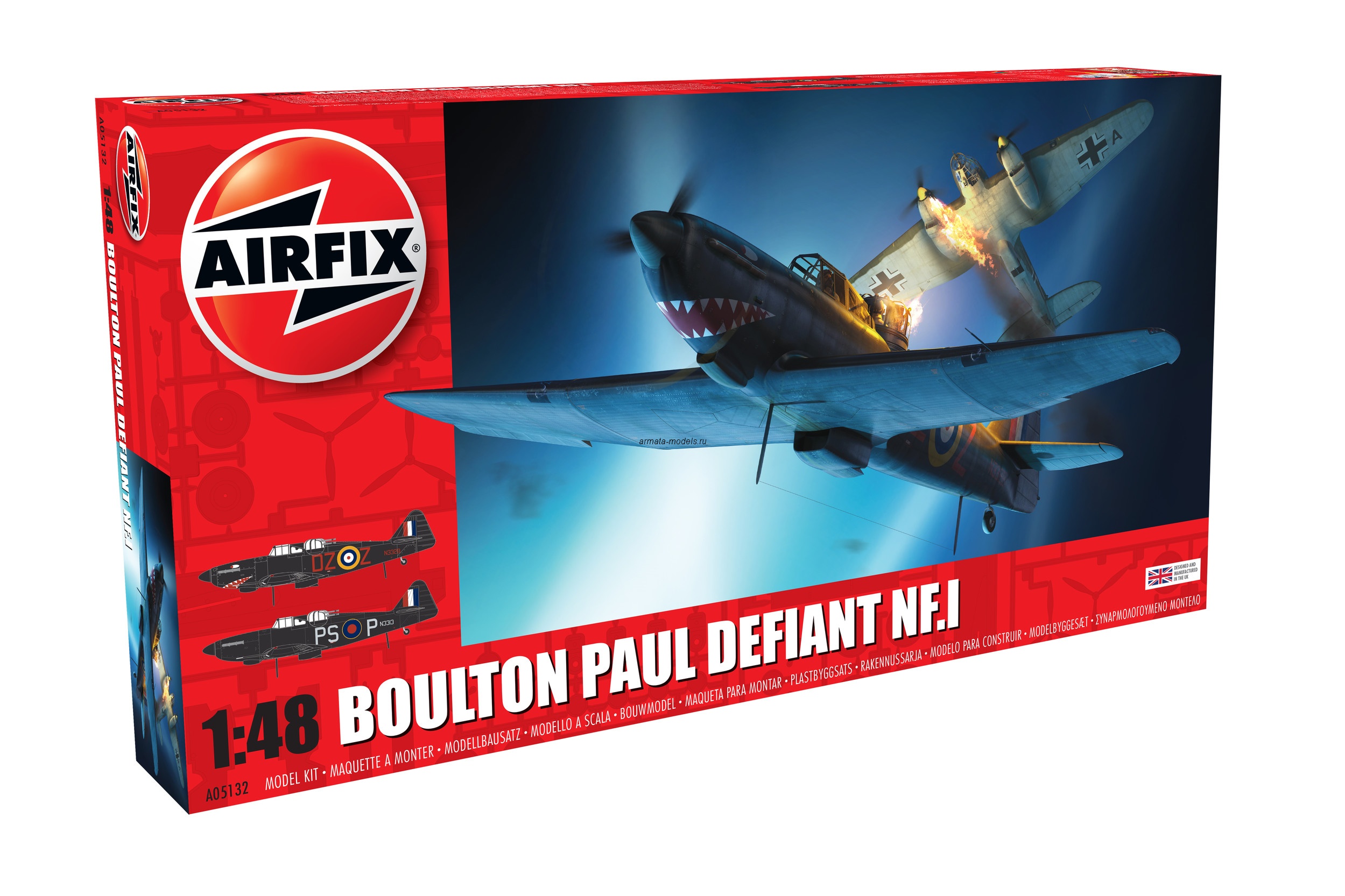 A05132 Сборная модель самолета Boulton Paul Defiant NF.1 1:48