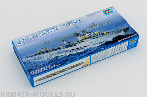 05789P German Zerstorer Z-43, 1944 Trumpeter