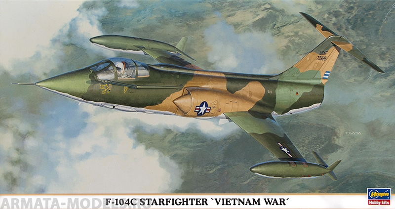 09410 Самолет F-104С Vietnam War (HASEGAWA) 1/48 Hasegawa