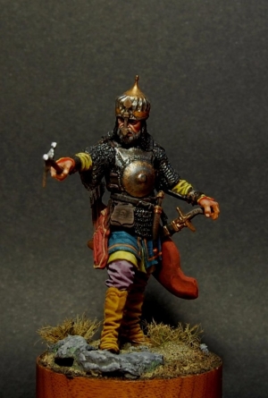 CHM-54083(M). Знатный мусульманский воин, 16-17 века (2 варианта голов). 54 мм. Материал - белый металл. Chronos Miniatures