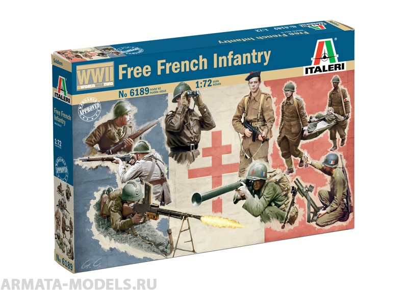 6189ИТ Солдатики WWII: FREE FRENCH INFANTRY Italeri