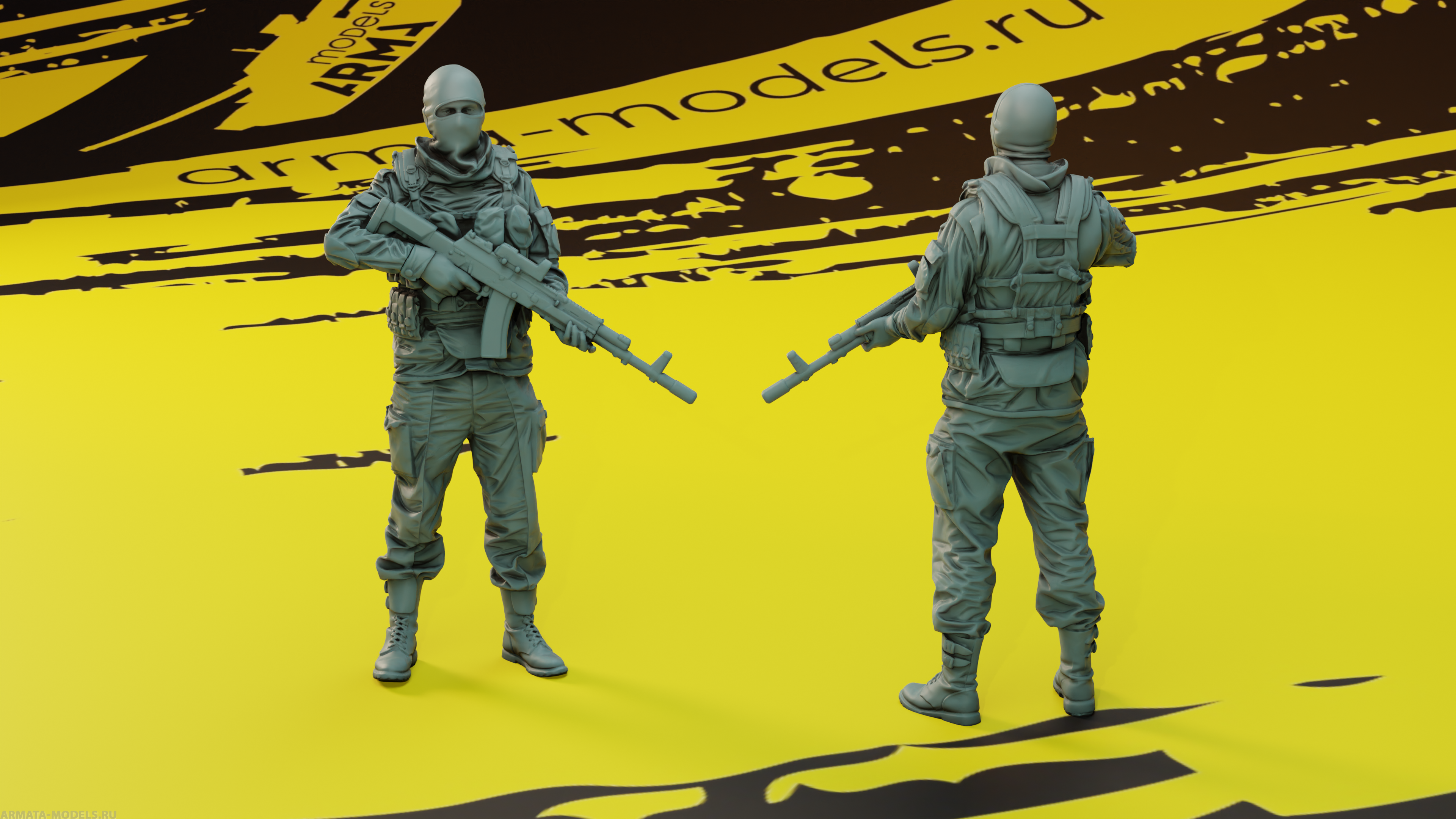 AM35172 Фигура Сталкер в маске (декаль черепа в комплекте) Arma Models