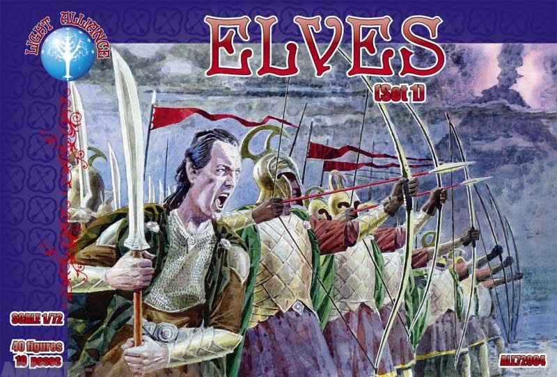 ALL72004 Фигуры Elves set 1 1/72 Dark Alliance