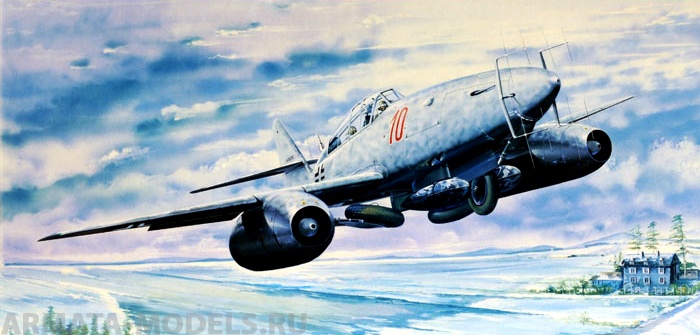 02237 Самолет  Мессершмитт Me-262 В-1a/U1 Trumpeter