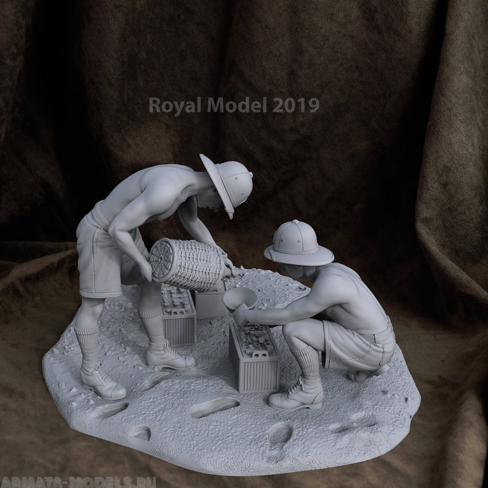 RM851 Italian soldiers battery maintenance (1/35)