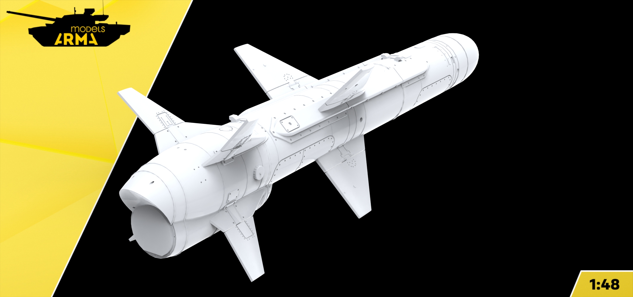 AM48348 Ракета Х-35У (версия с разгонным блоком) (Не для свободной продажи) Arma Models
