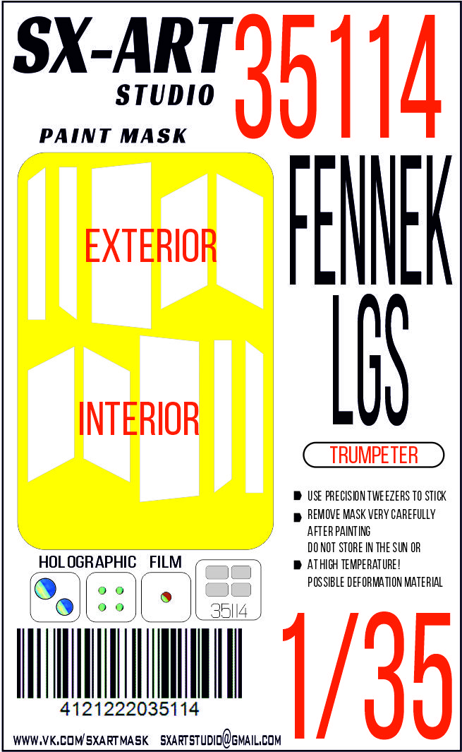 35114SX Окрасочная маска Fennek LGS (Trumpeter)