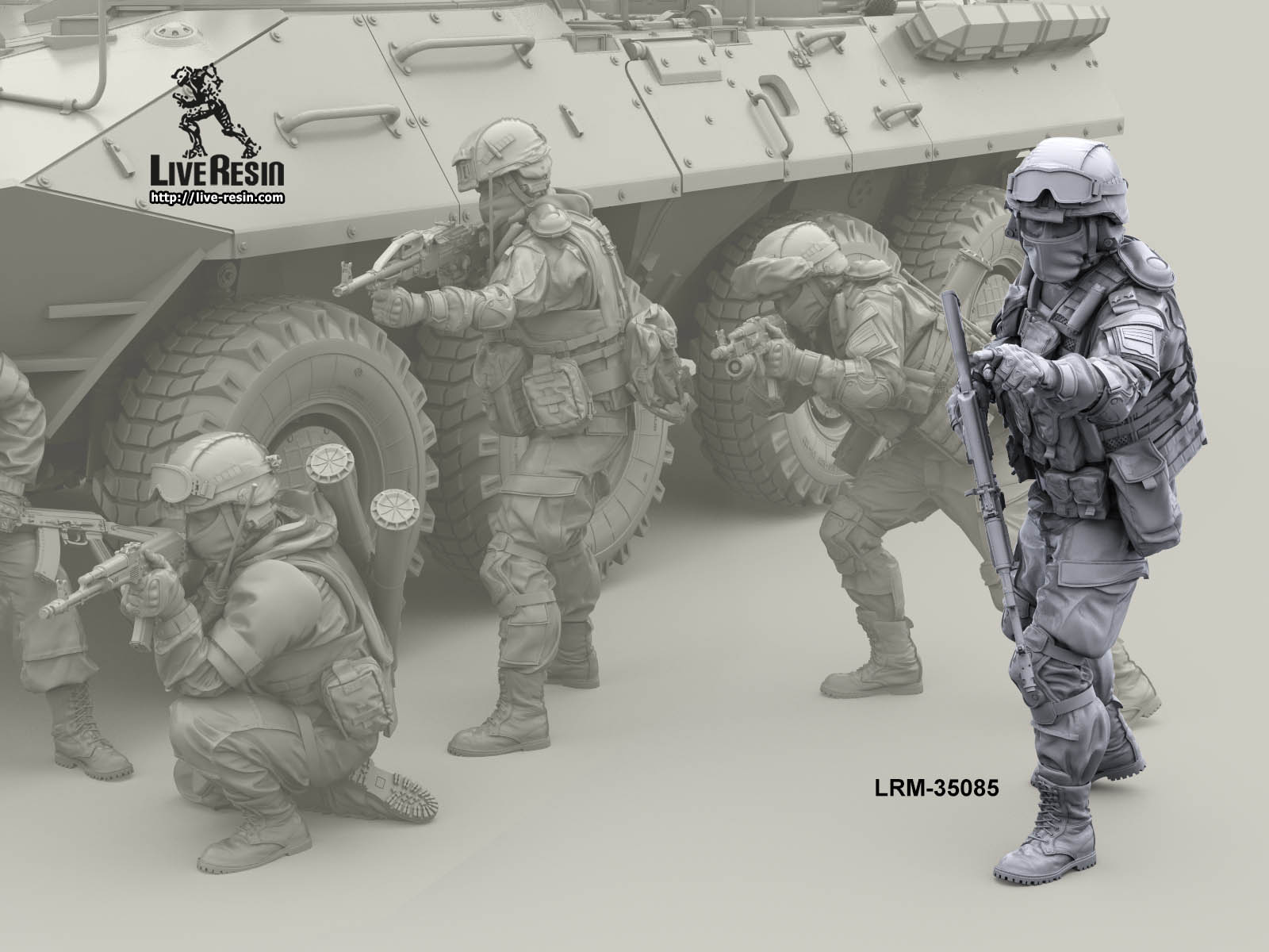 LRM35085 Современный солдат Российской Армии - командир Live Resin