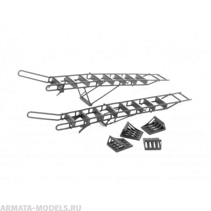 LP48046 Стремянка, стремянка для обслуживания и колодки МА ВМФ для самолетов Су-33 1/48