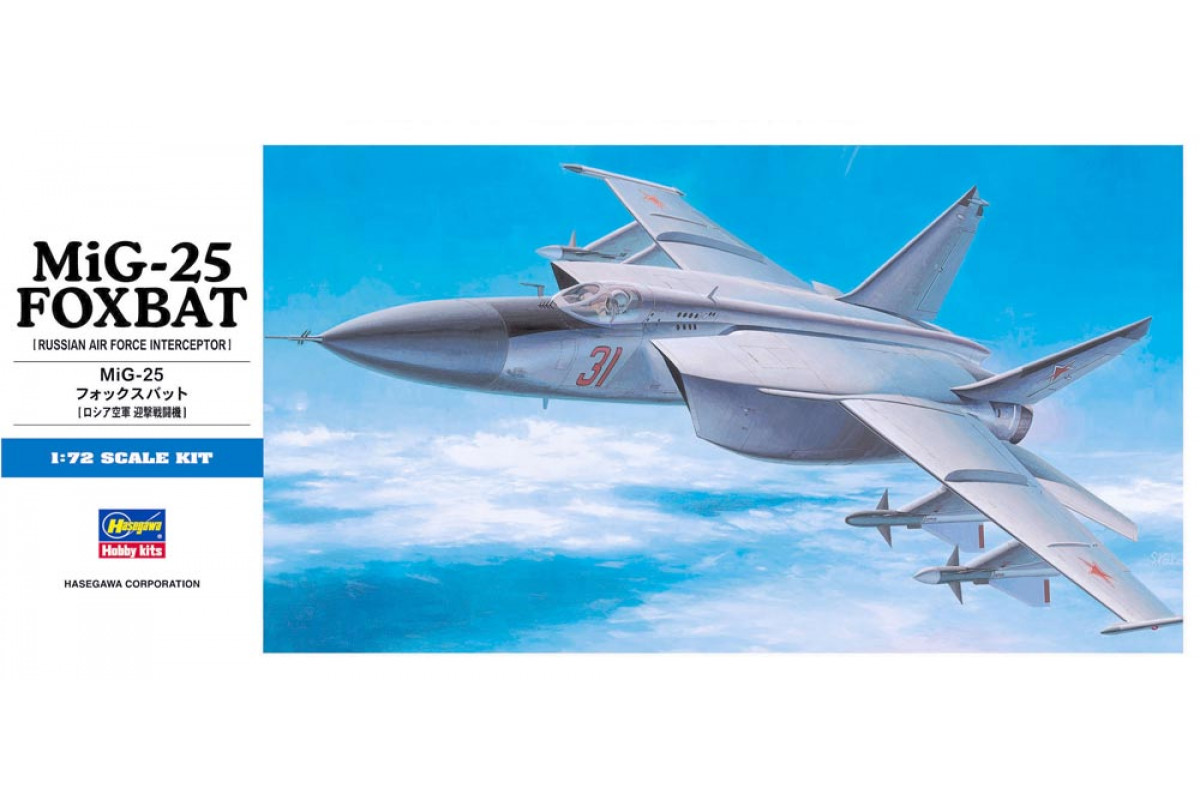 00434 Самолет  MIG-25 FOXBAT D4 Hasegawa