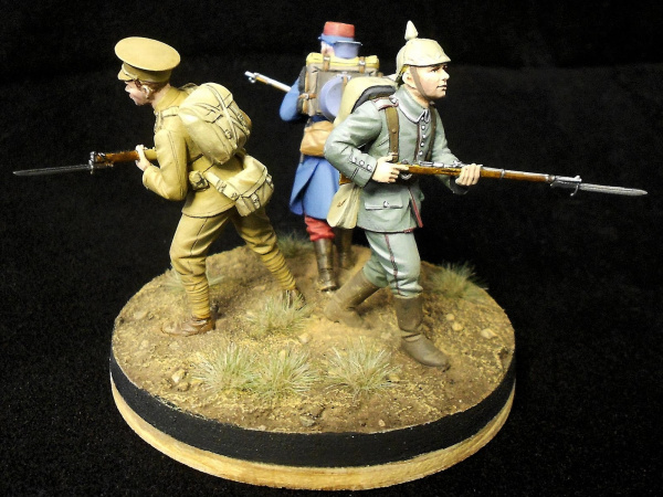 02451 Набор фигур Немецкой/Британской/Французской пехоты 1йМВ Revell