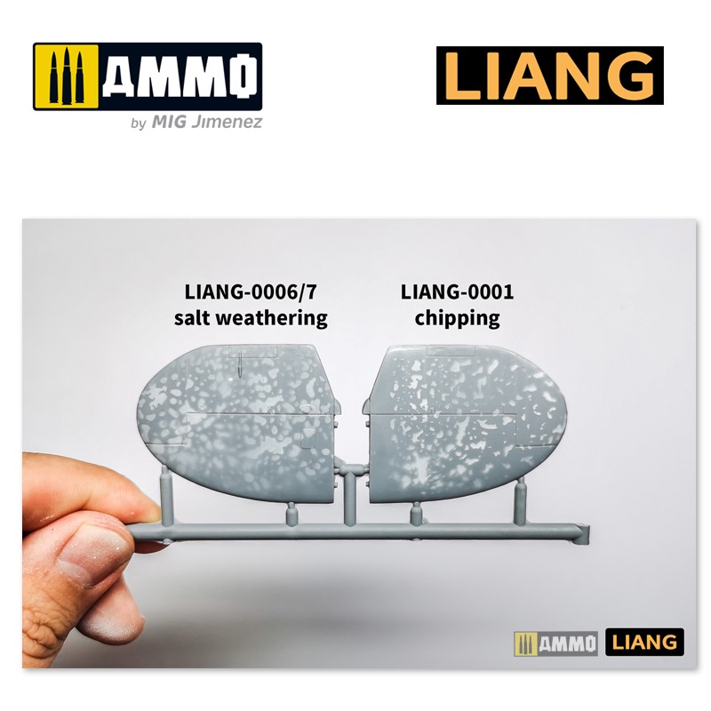 LIANG-0006 Набор трафаретов Salt Weathering Effects Airbrush Stencils (Sparse)