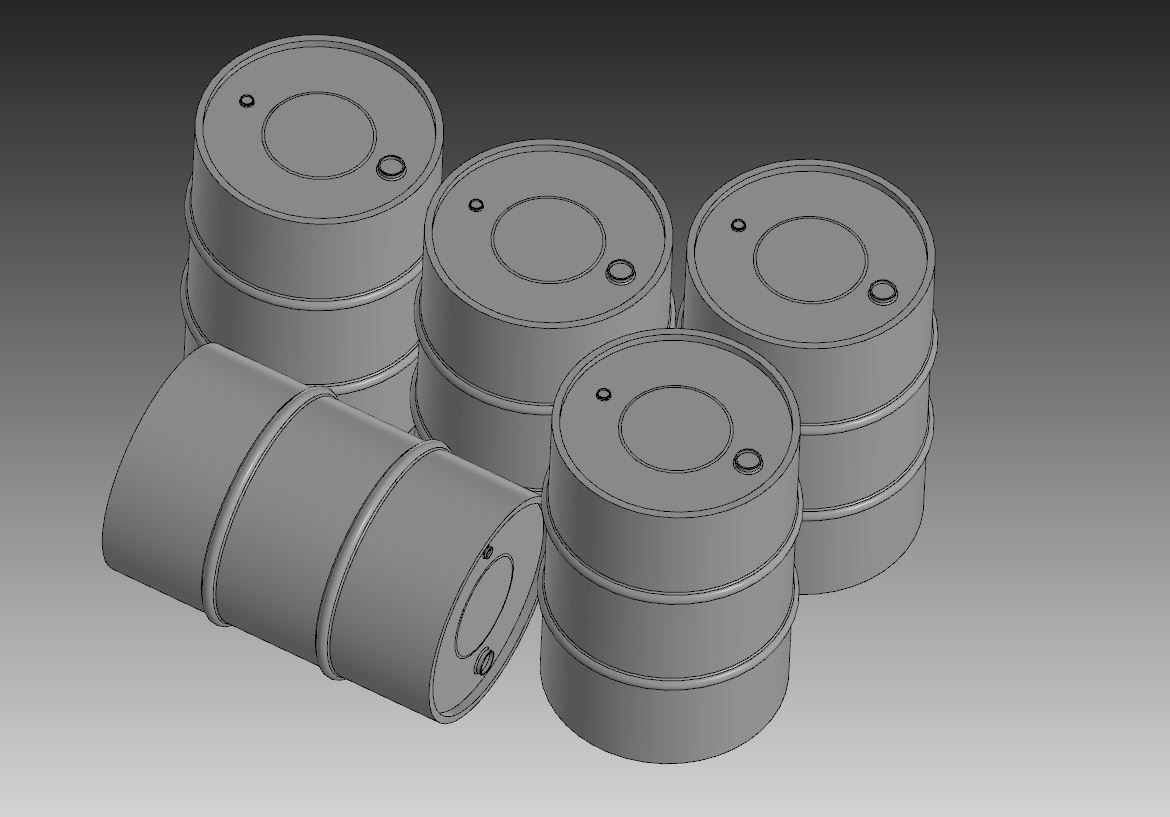 AM72347 Миниатюры Бочки 200л (10шт) Hobby Expert