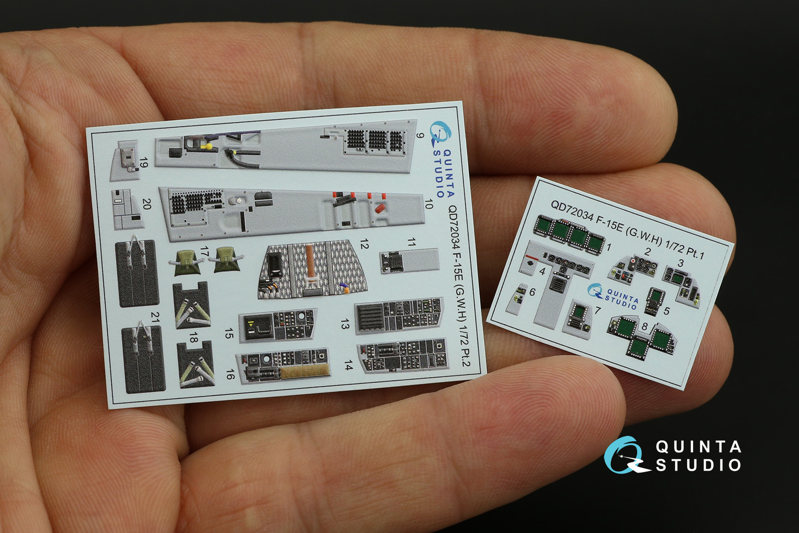 QD72034 3D Декаль интерьера кабины F-15E (GWH)