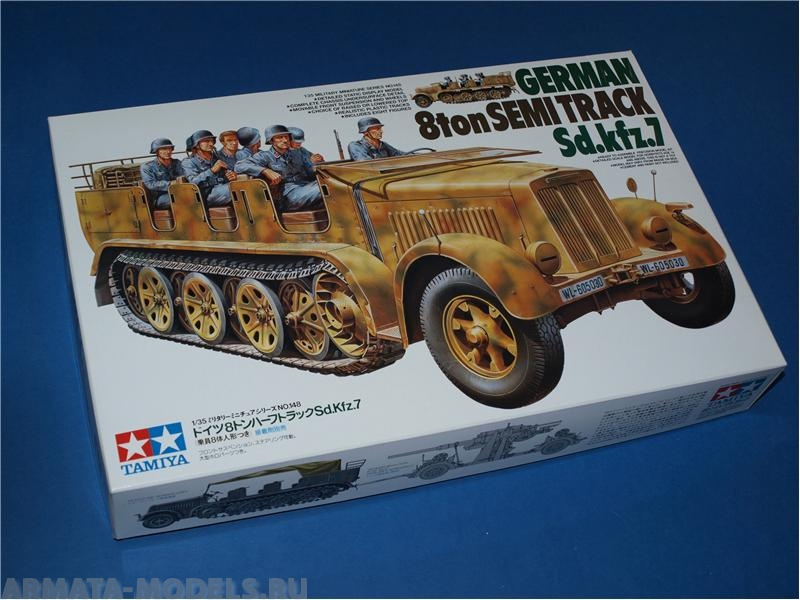 35148 Немецкий восьмитонный полугусеничный тягач Sd.kfz.7 Tamiya