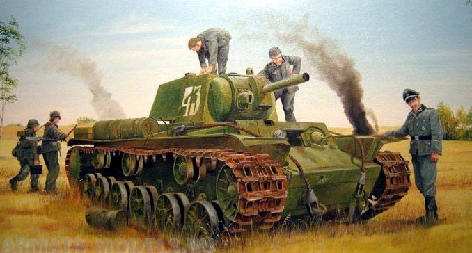01565 Танк  КВ-8  Trumpeter