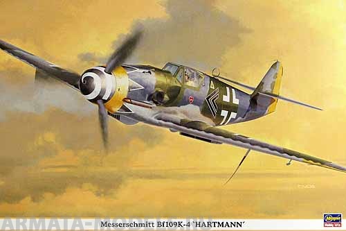 08173 Самолет Bf109K-4 Hartman Hasegawa