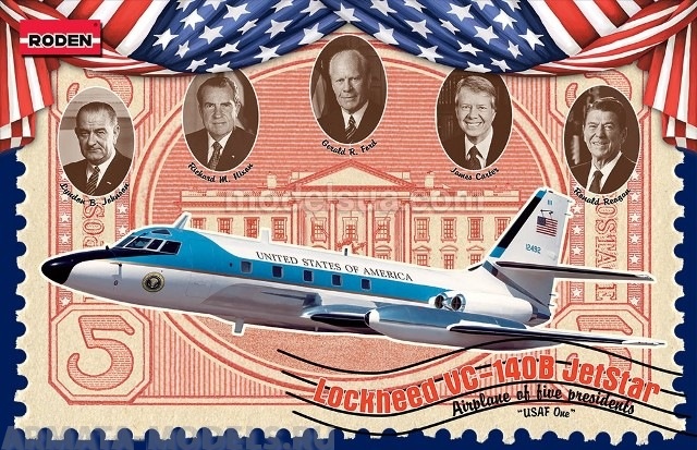 Rod324 Самолёт Lockheed VC-140B Jetstar Roden
