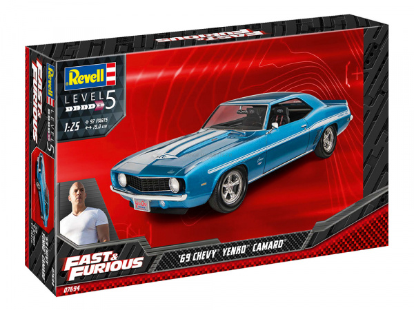 Автомобиль ФОРСАЖ Fast & Furious 1969 Chevy Camaro Yenko Revell