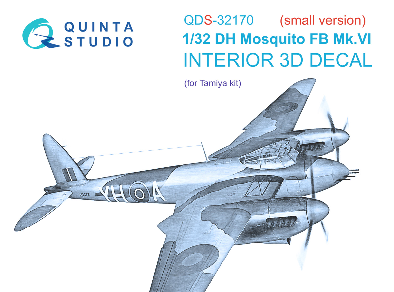 QDS-32170 3D Декаль интерьера кабины DH Mosquito FB Mk.VI (Tamiya) (small version)