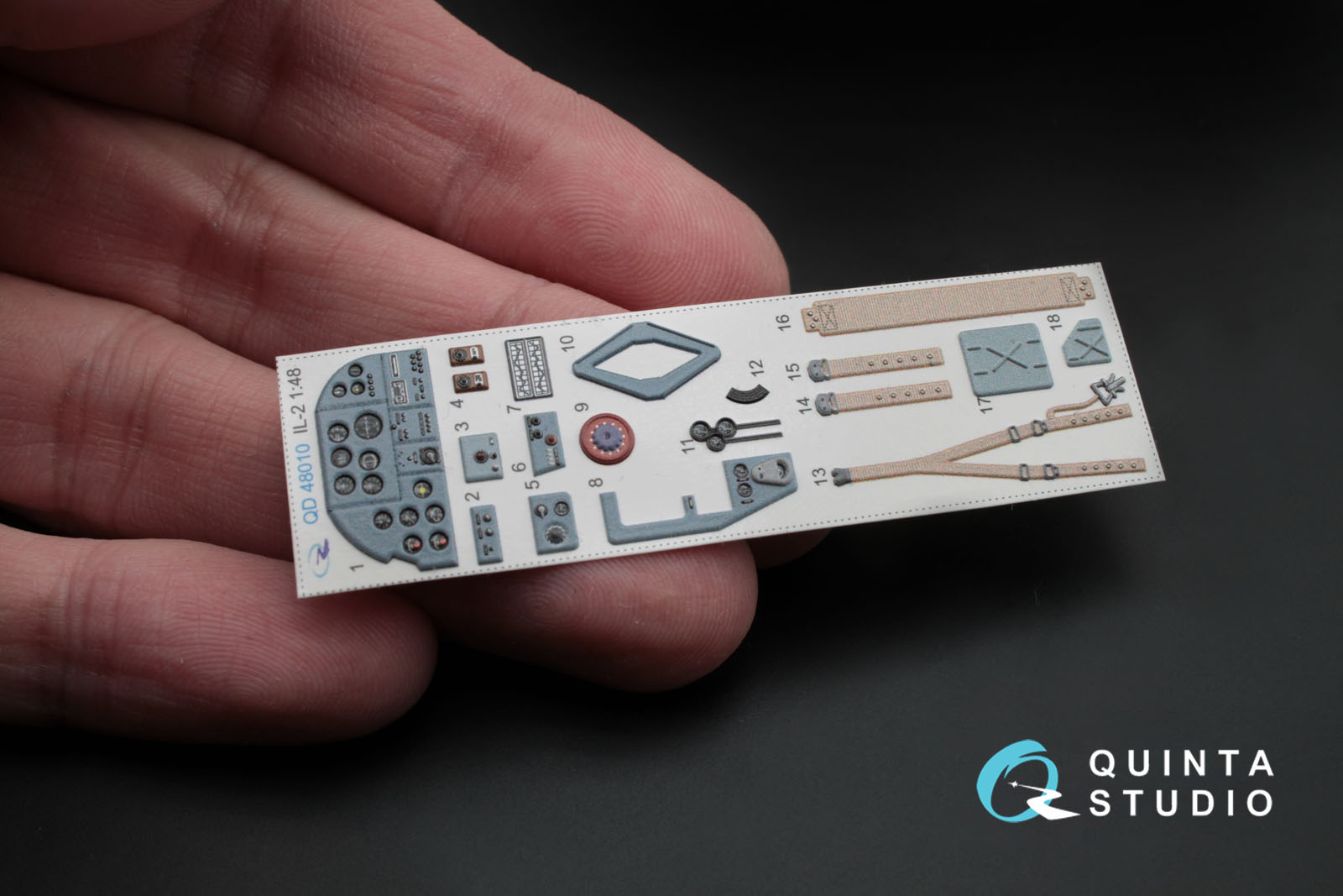 QD48010 1:48 3D Декаль интерьера кабины  Ил-2 (для моделей  Accurate/Italery/Academy/Eduard)