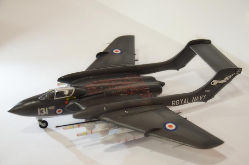 72031 Всепогодный английский палубный истребитель «Си Виксен» FAW.2 ARK model