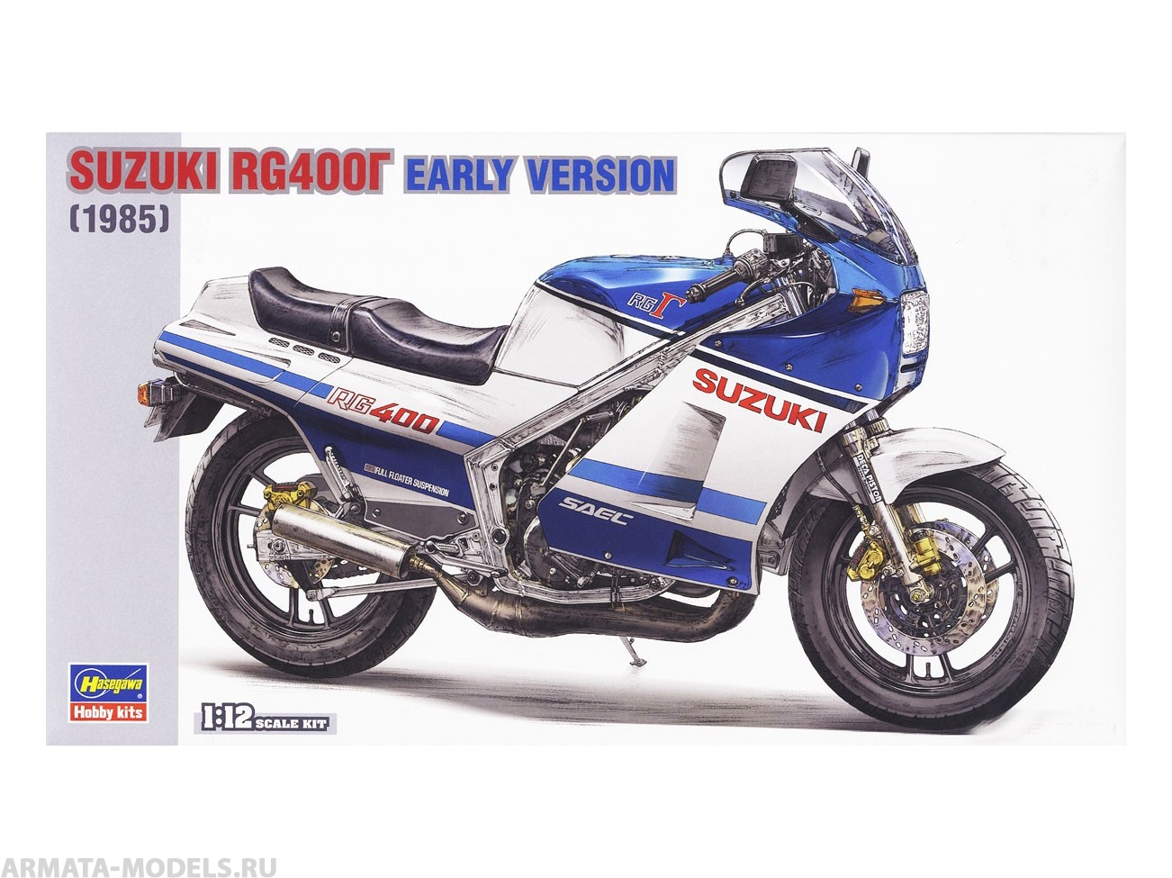 21509-Мотоцикл SUZUKI RG400 EARLY VER. Hasegawa
