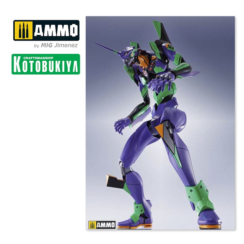 KTOKP405 Сборная модель Evangelion: 3.0 Plastic Model Kit Evangelion Test Type 01 Night Combat Ver. KOTOBUKIYA