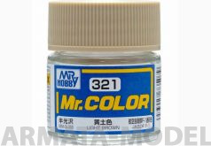 C321 Краска 10мл  LIGHT BROWN