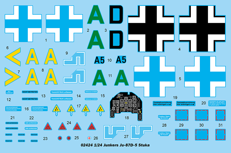 02424P Junkers Ju-87D-5 Stuka Trumpeter
