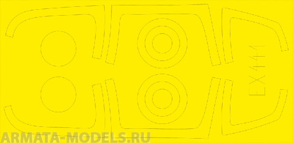 EX441ED  Окрасочная маска F-15C MSIP II 1/48