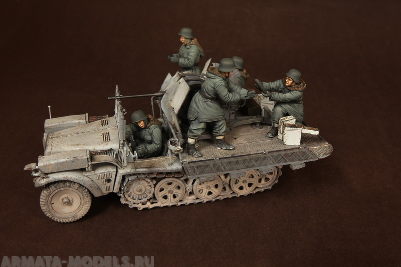 SOGA-16 Crew for Sd.Kfz.10/5 fur 2cm FlaK 30 (for Dragon 6676) SOGA Miniatures