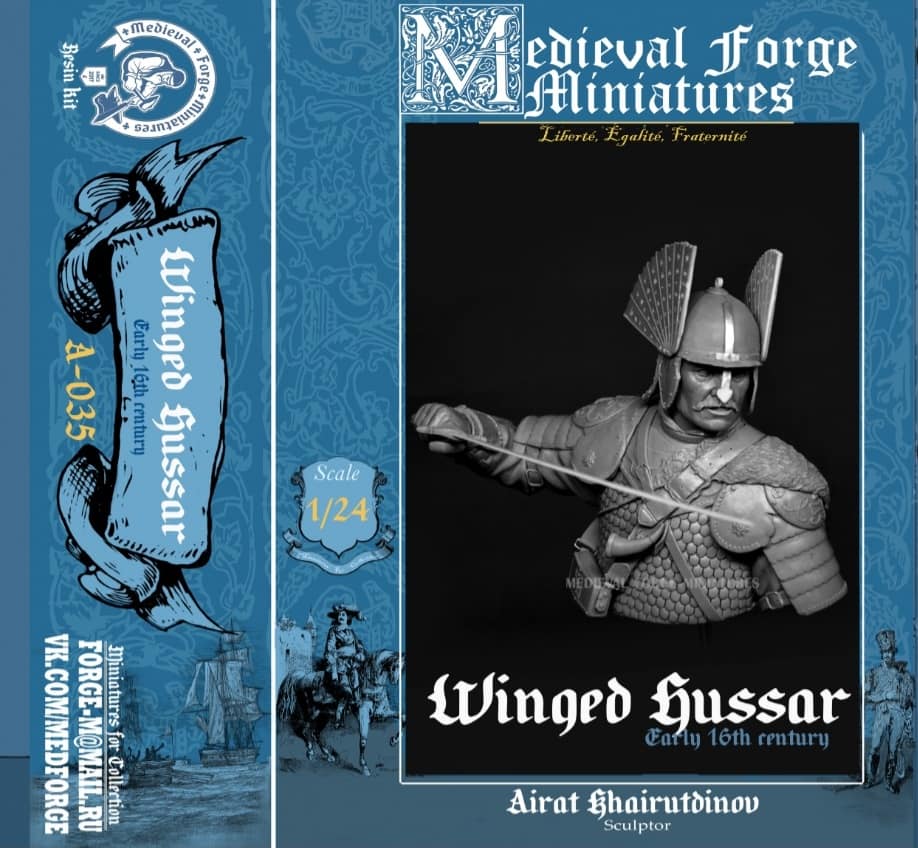 A-035 Фигура Польский крылатый гусар Medieval Forge Miniatures