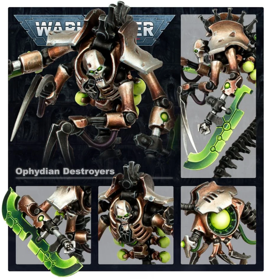 49-32GW НаборНекроны. Разрушители-Аспиды (Necrons Ophydian Destroyers)