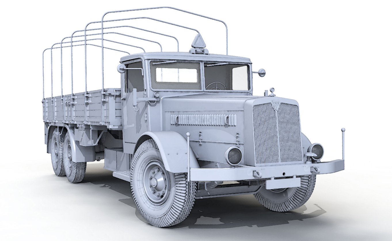 DW35001 Немецкий тягач  Faun L900 Hardtop 2in1 Das Werk