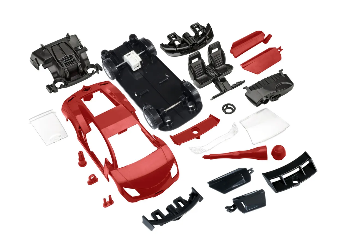 00835RE Гоночный автомобиль JUNIOR KIT Pull Back Racing Car, красный Revell