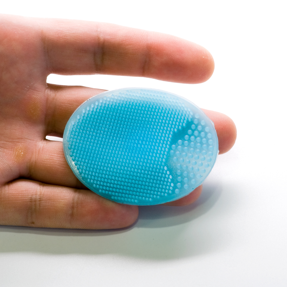 B370-01 blue Коврик для мытья кисти силиконовый, голубой