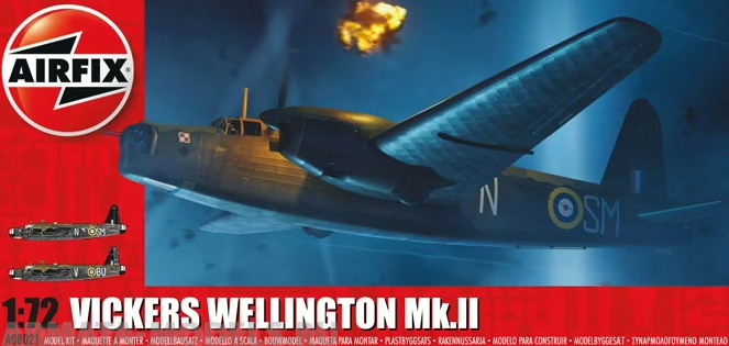 A08021 Сборная модель бомбардировщика  Vickers Wellington Mk.II Airfix