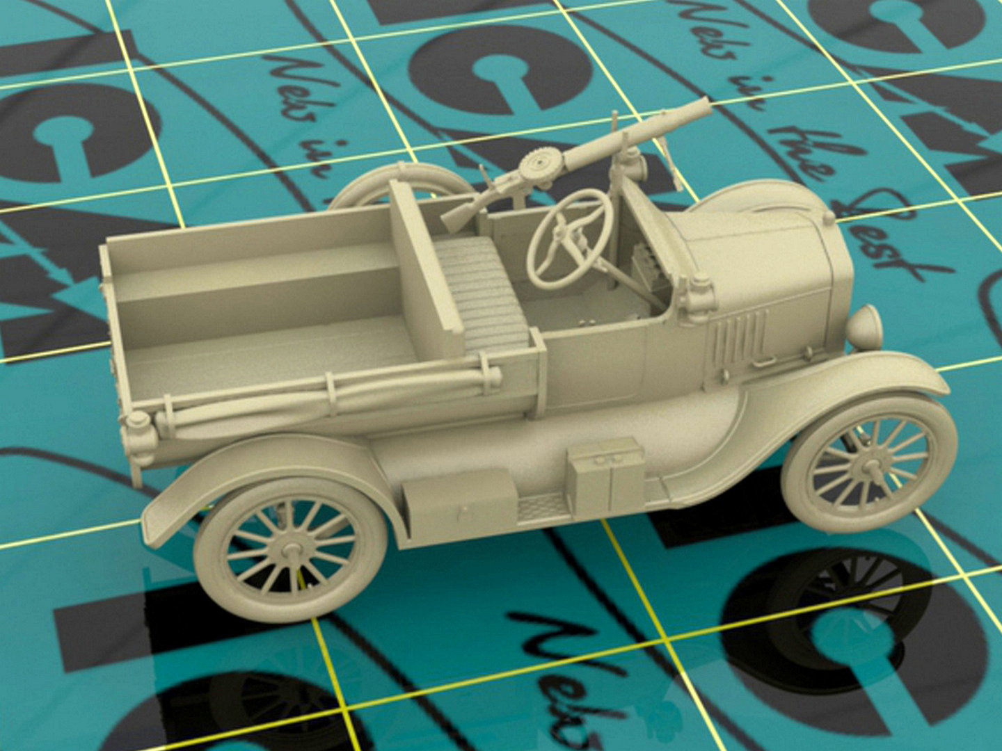 35607 Model T 1917 LCP с пулеметом Vickers ICM