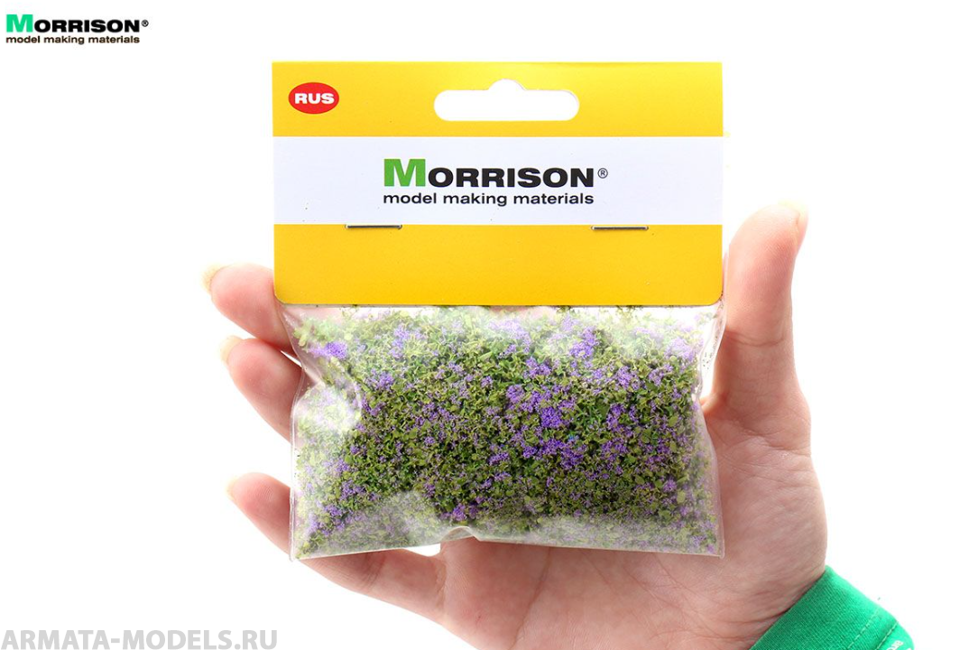 004pcr005 Цветочная присыпка для макета Сиреневые цветы 100мл.