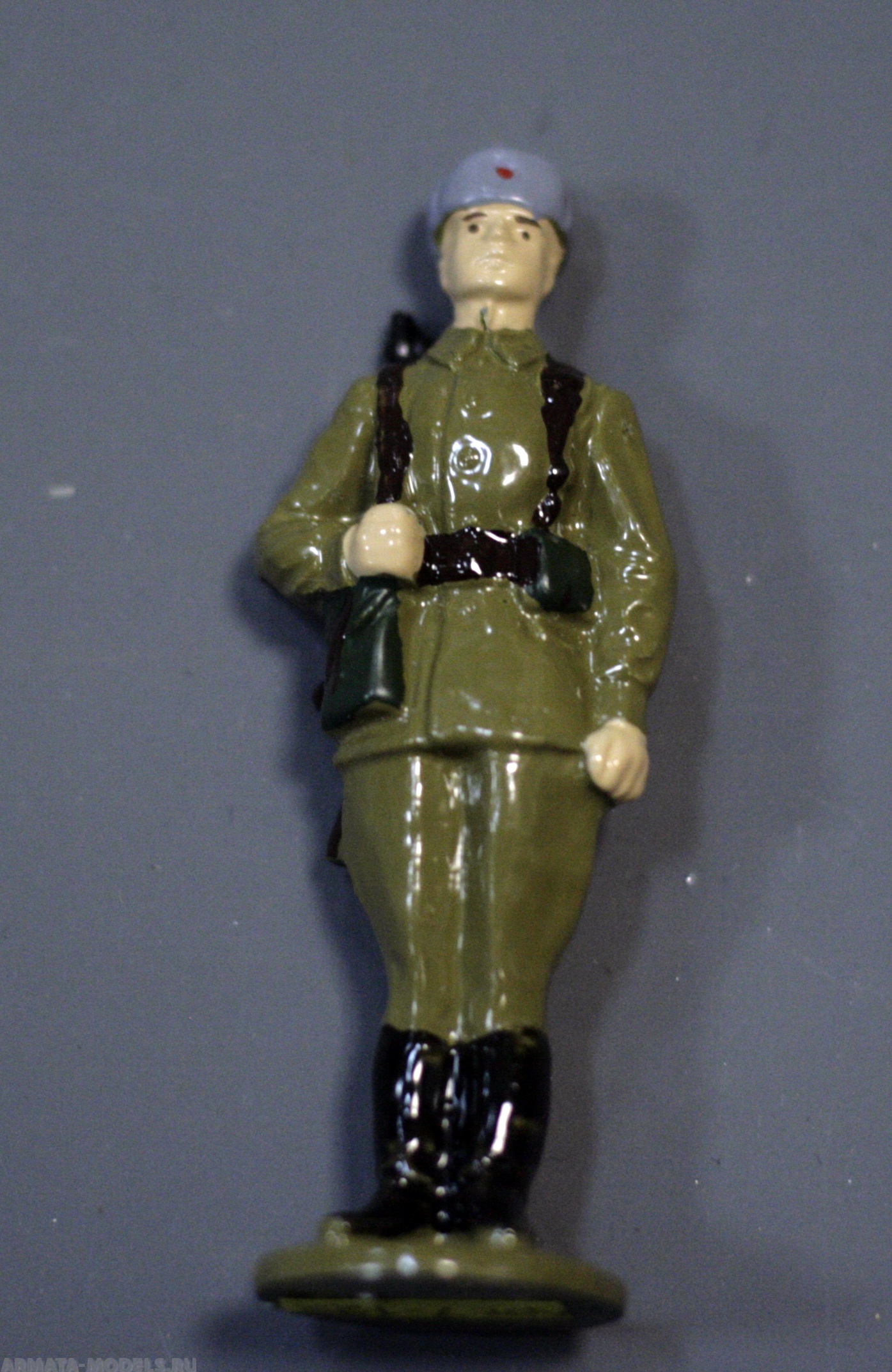 7-122 окрашеная фигура Солдат в карауле. СА-75 Солдатики "Ура"