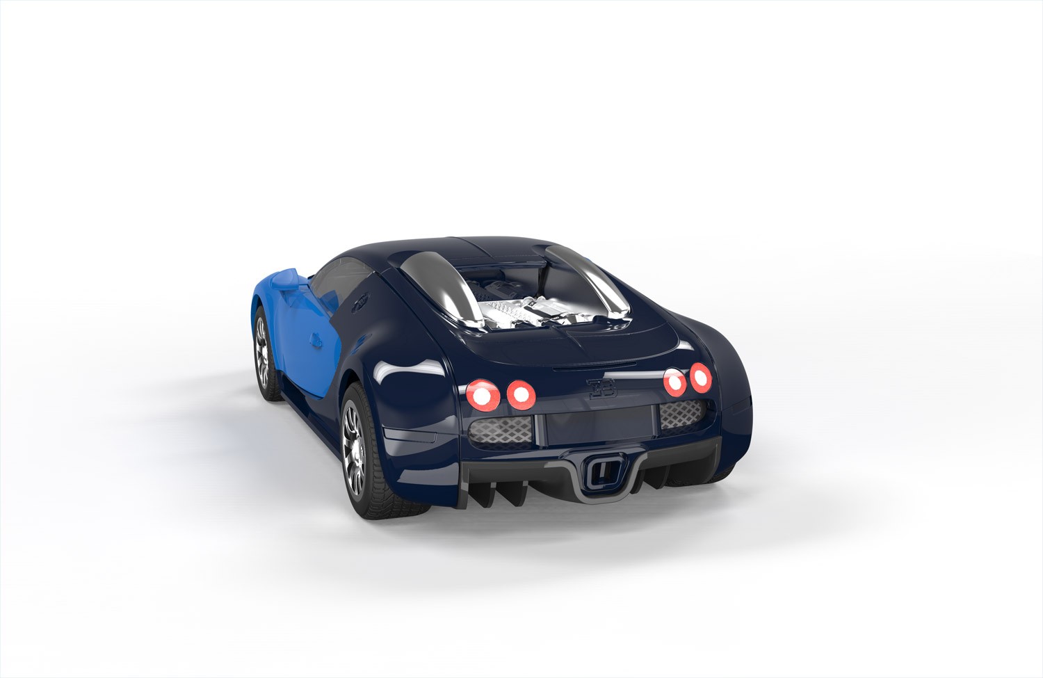 J6008 QUICKBUILD Bugatti Veyron - Черный\Синий Airfix