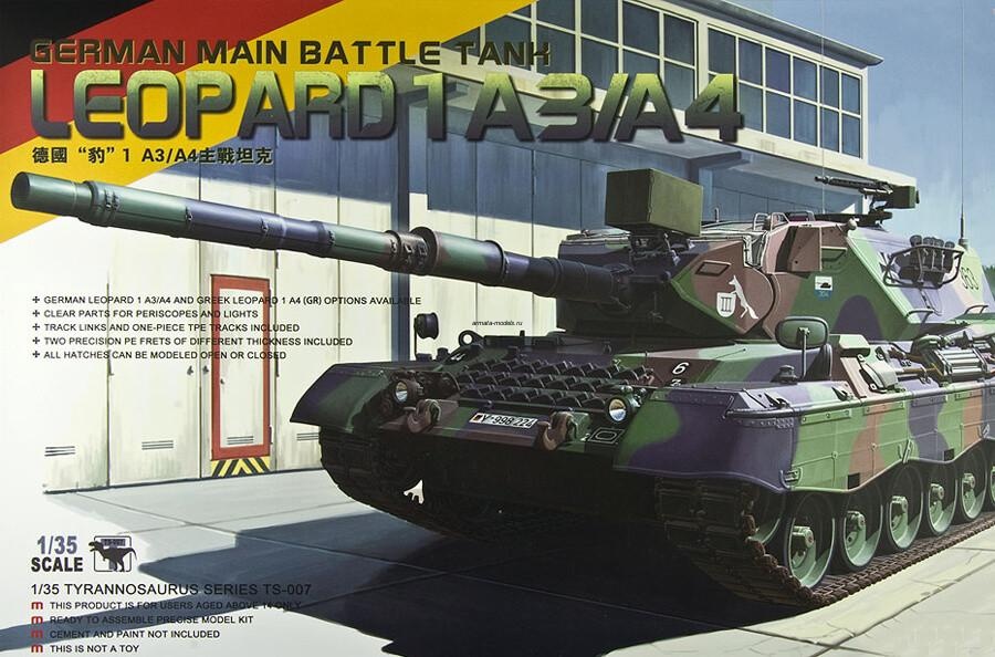 TS-007 German Main Battle Tank Leopard 1 A3/A4 1/35