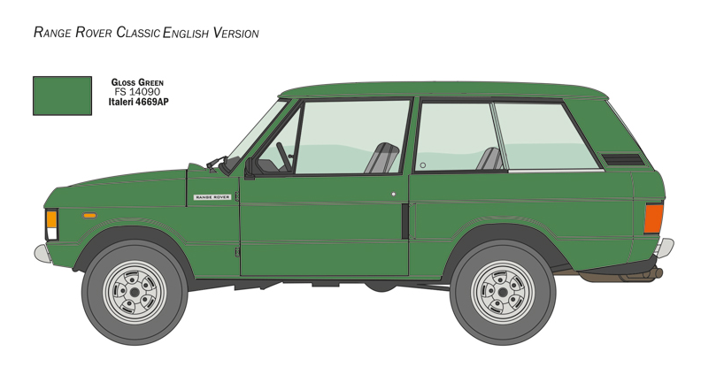 3644ИТ Автомобиль RANGE ROVER Classic (10013160/241120/0671781, ИТАЛИЯ ) Italeri