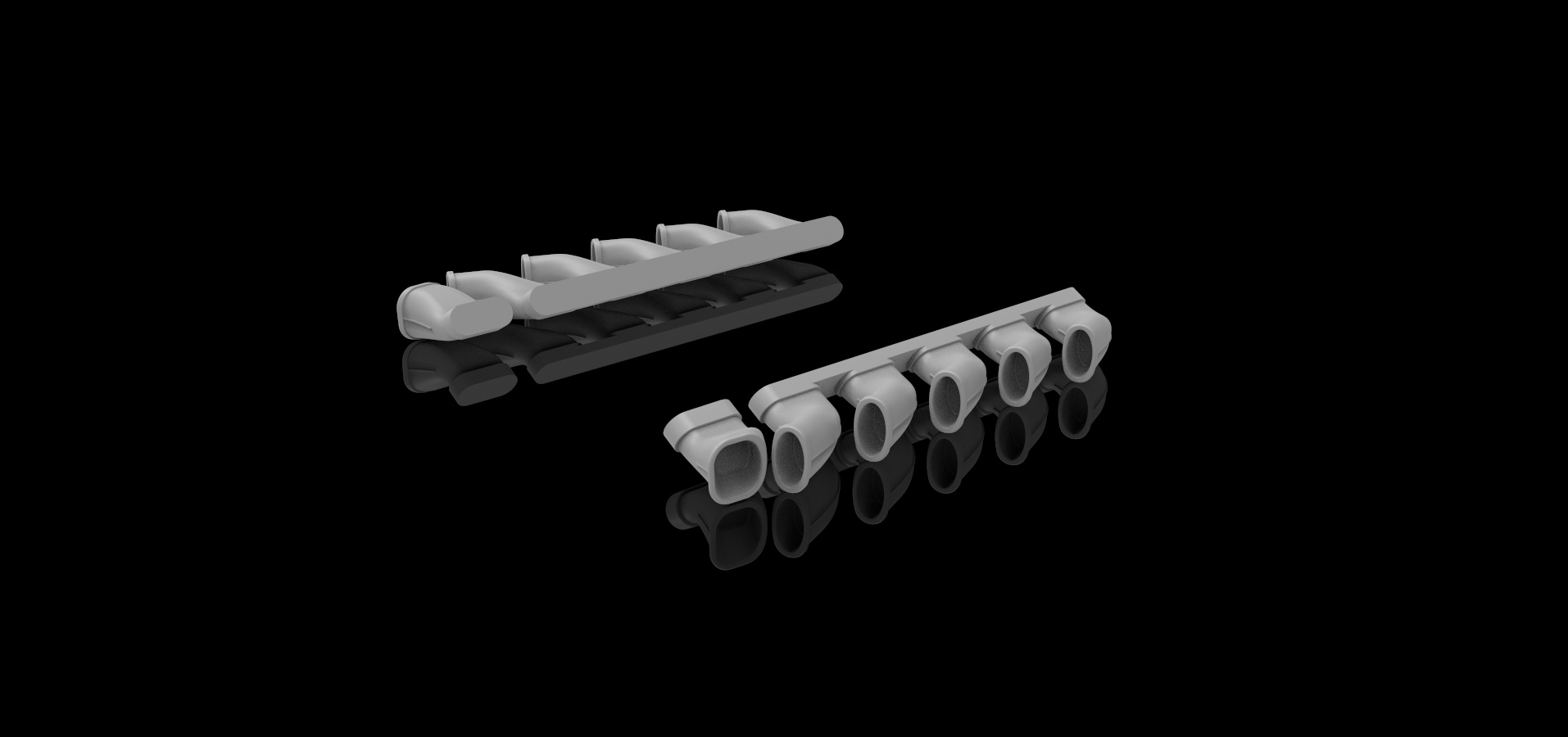AM4852 Высокодетализированные выхлопные патрубки