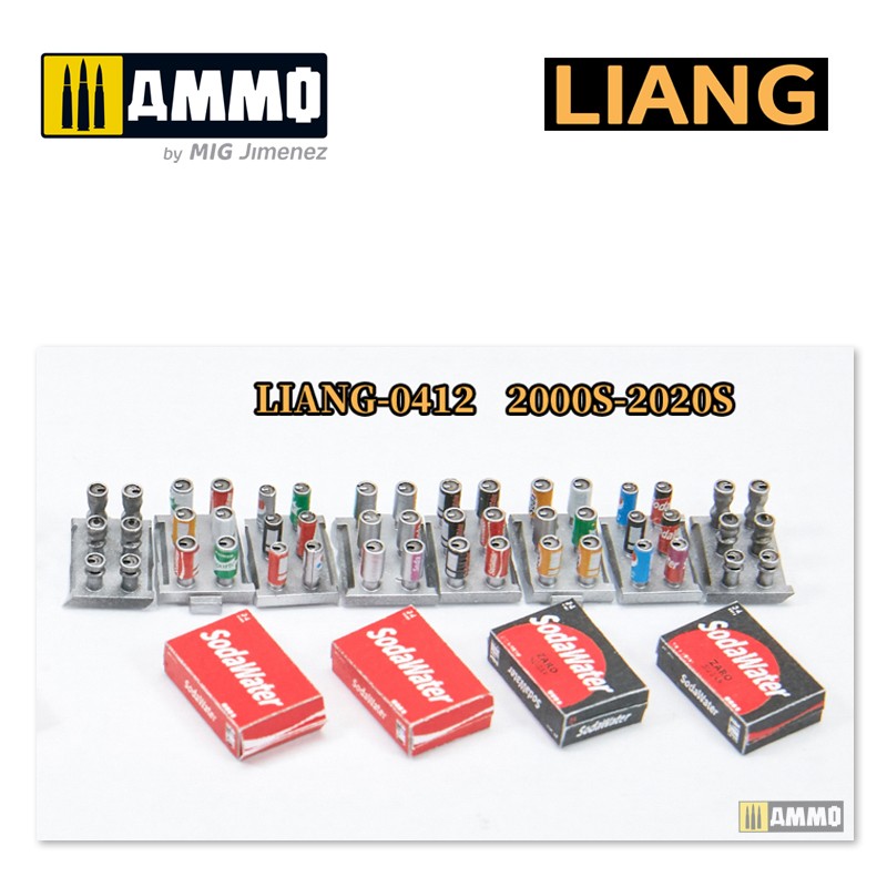 LIANG-0412 Набор декораций Model Soda Cans + Cardboard Boxes 2000s-2020s